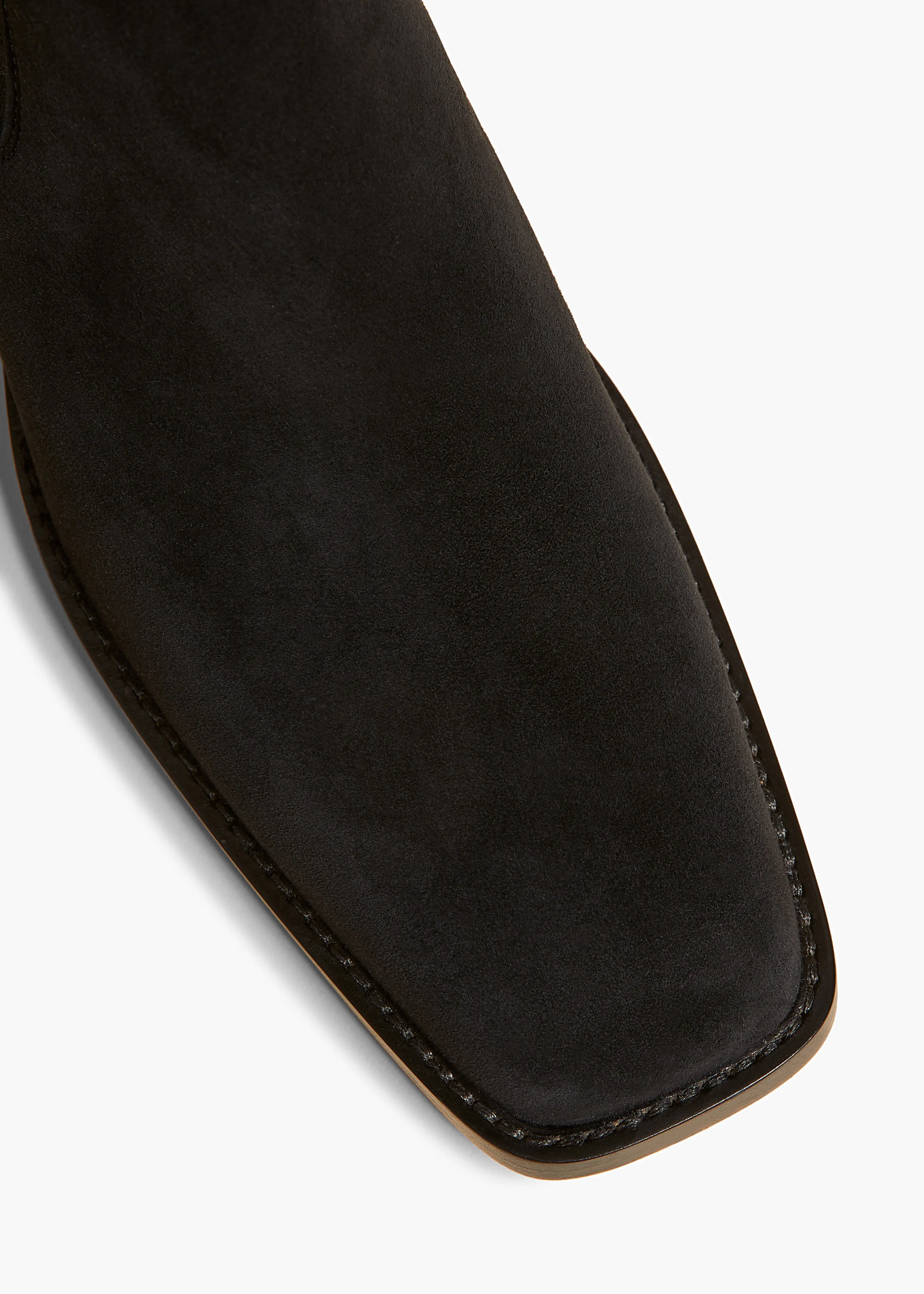 Austin Ankle Boot in Black Suede