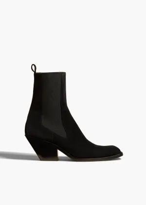 Austin Ankle Boot in Black Suede