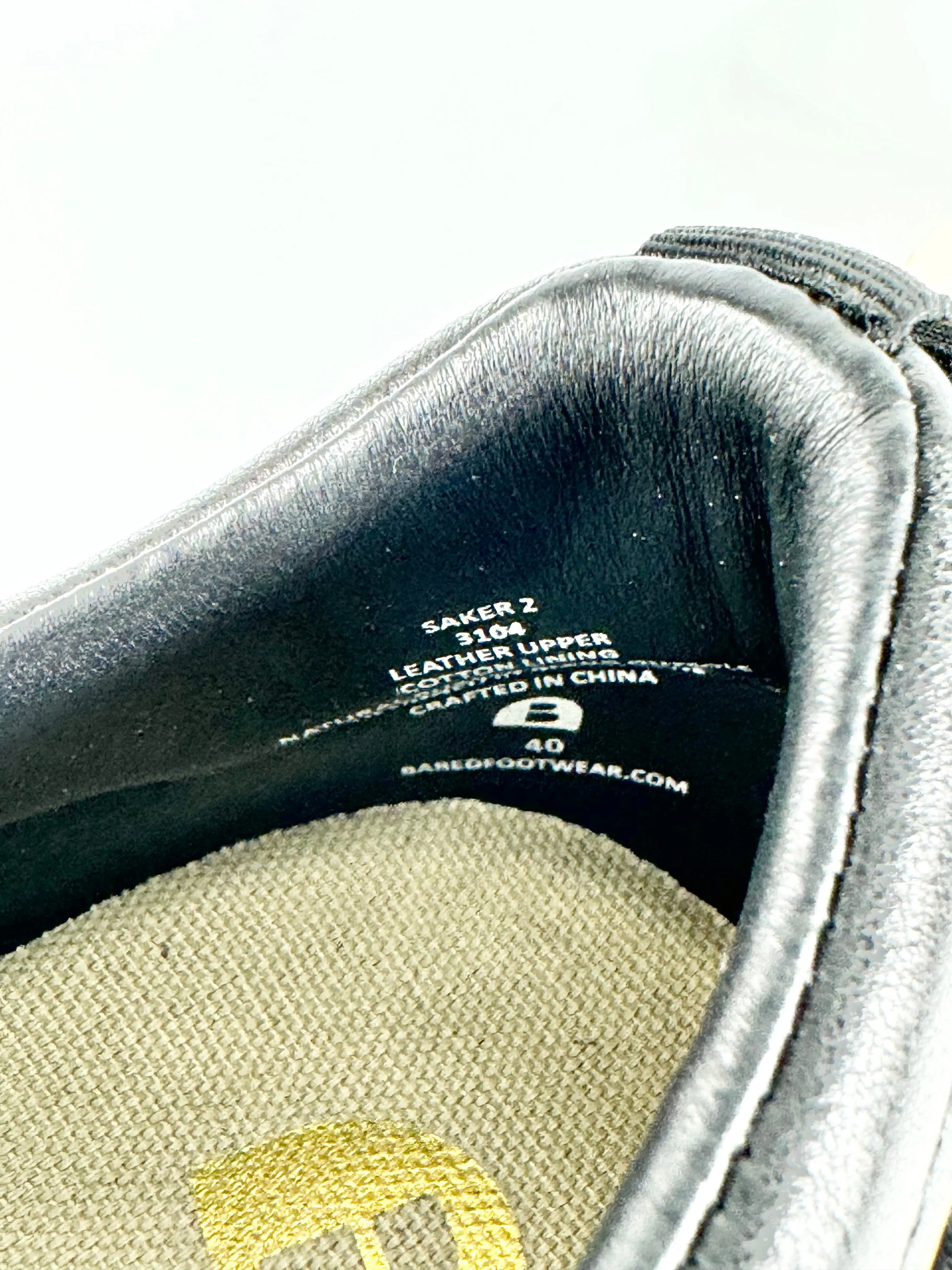 Bared Black 'Saker 2' Leather & Suede Sneaker - EU40
