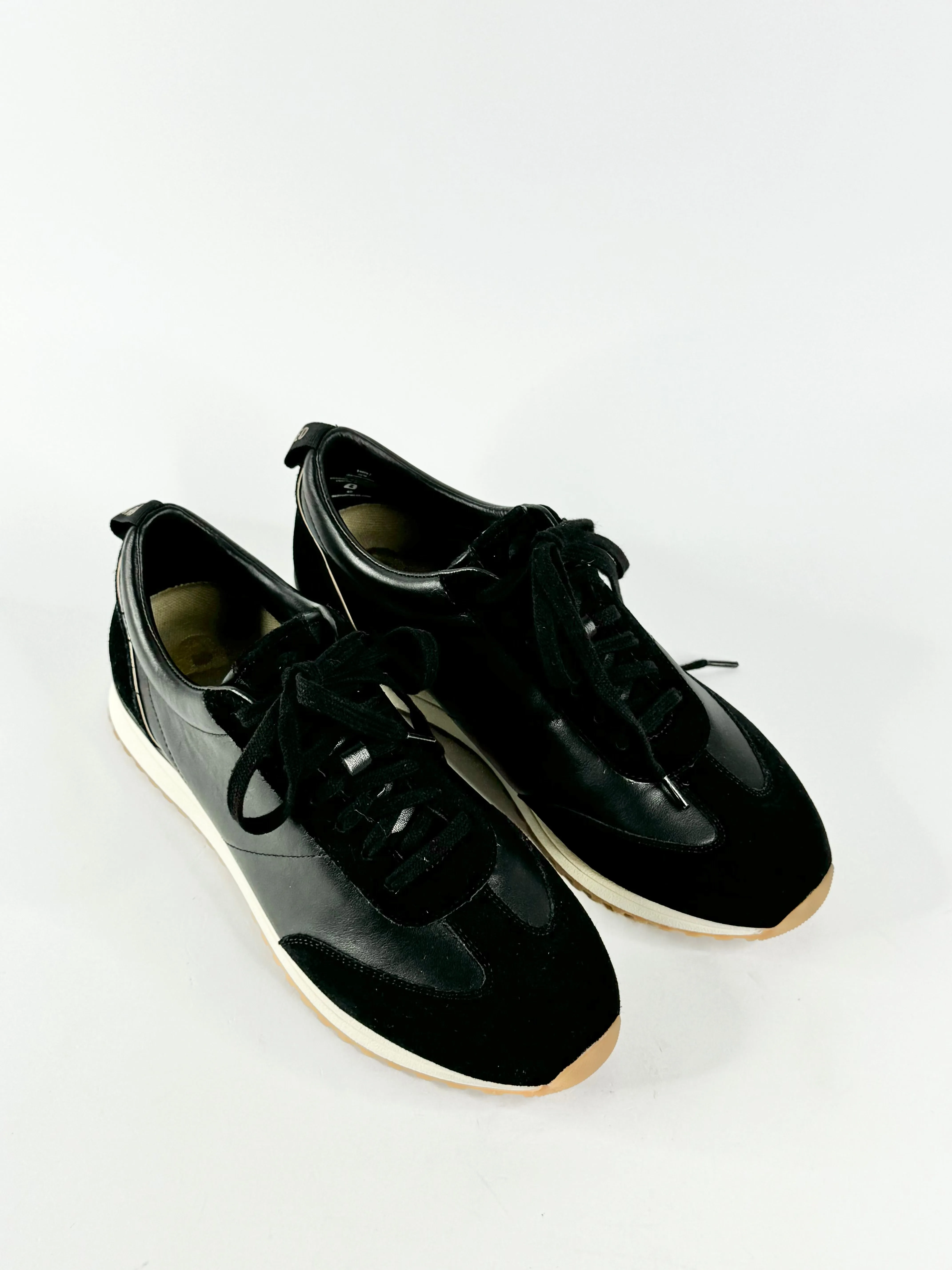 Bared Black 'Saker 2' Leather & Suede Sneaker - EU40