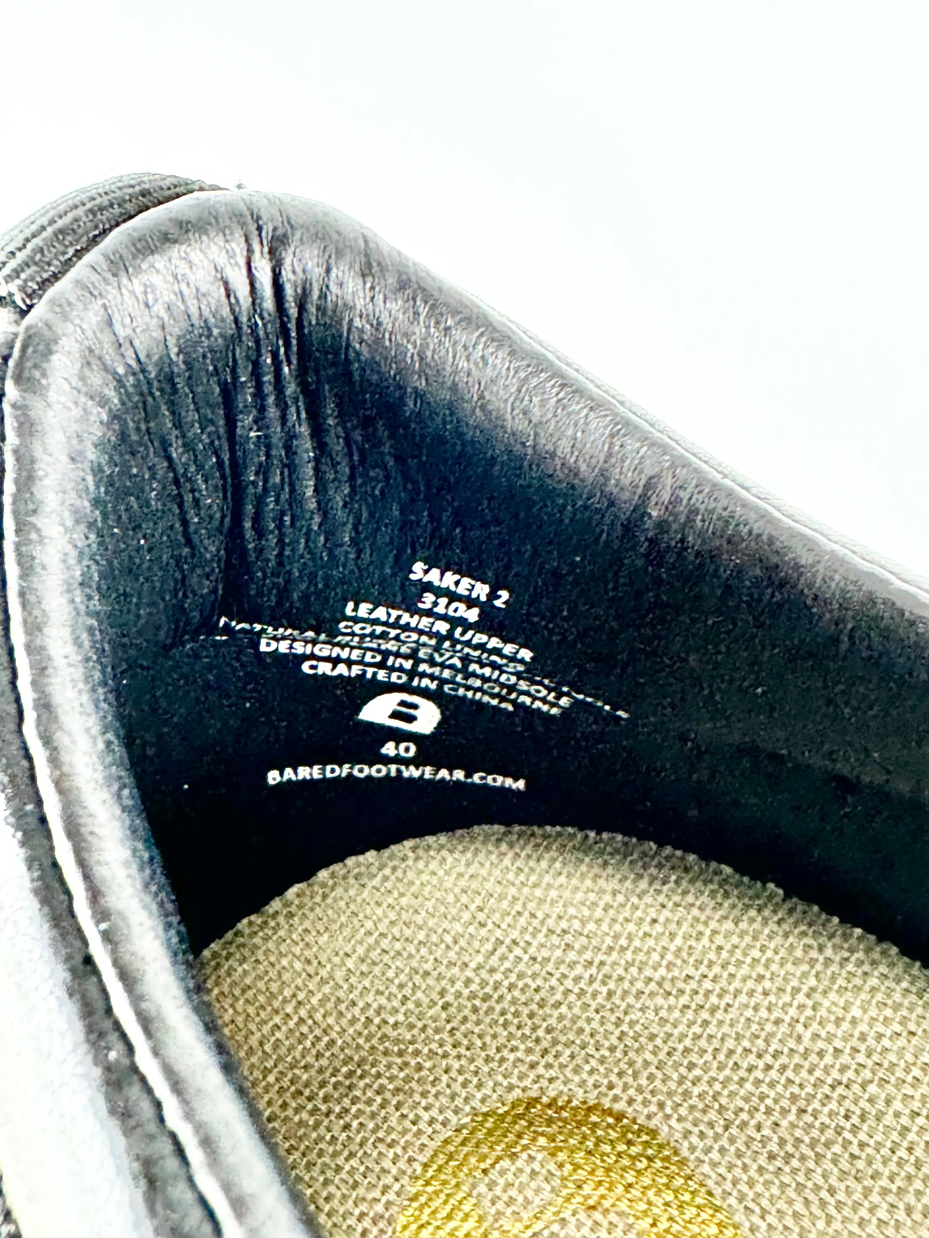 Bared Black 'Saker 2' Leather & Suede Sneaker - EU40