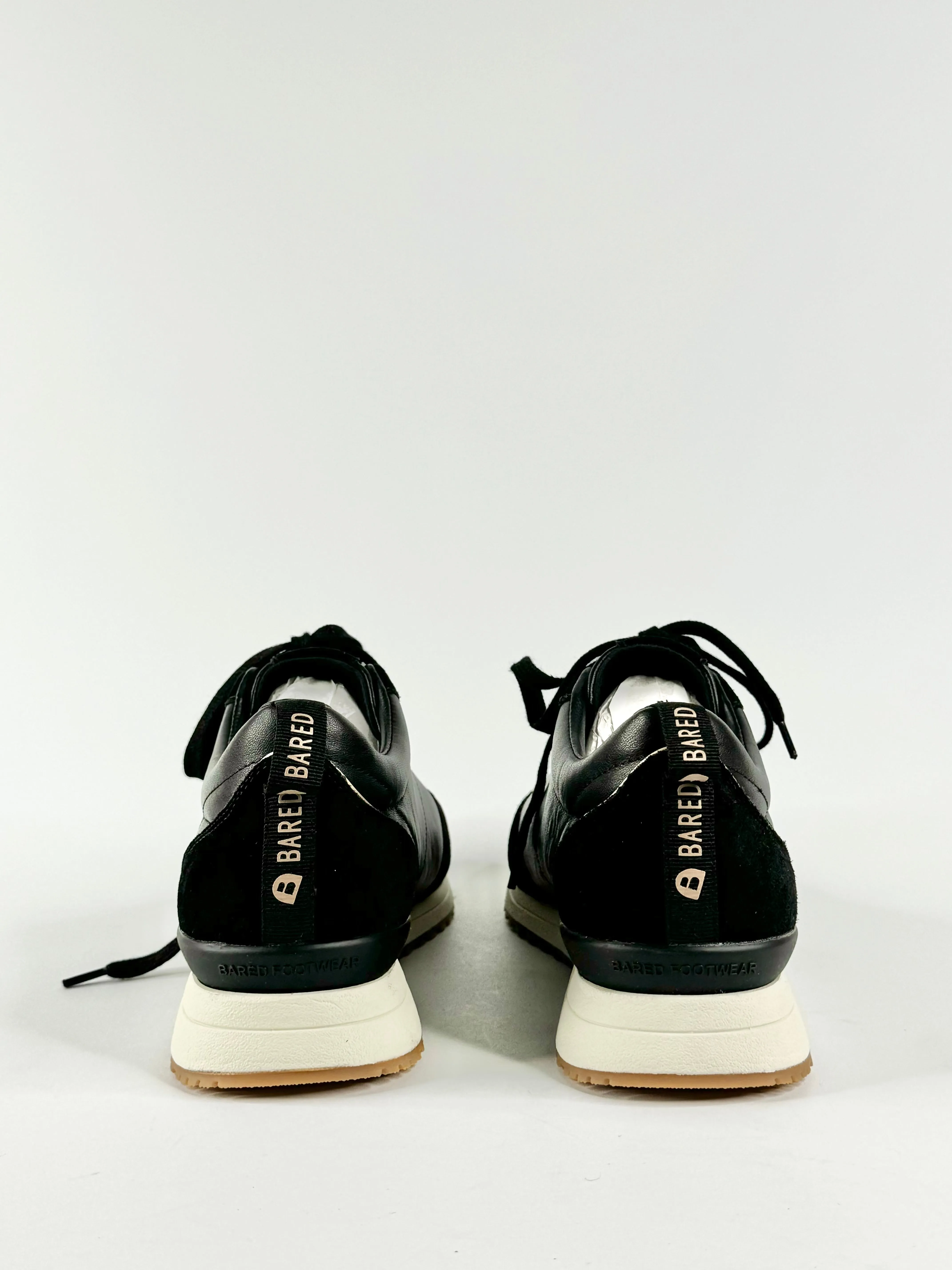 Bared Black 'Saker 2' Leather & Suede Sneaker - EU40