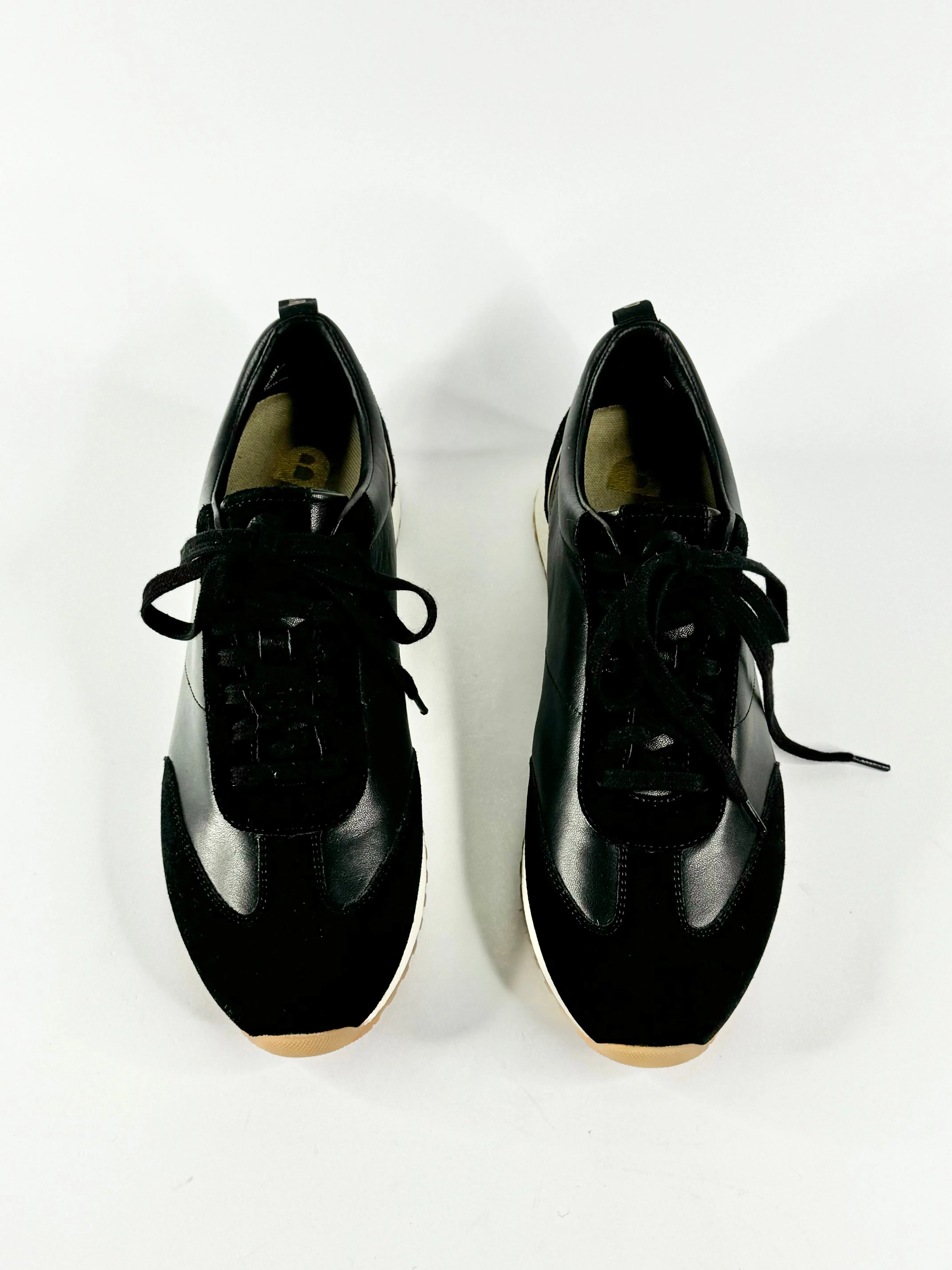 Bared Black 'Saker 2' Leather & Suede Sneaker - EU40