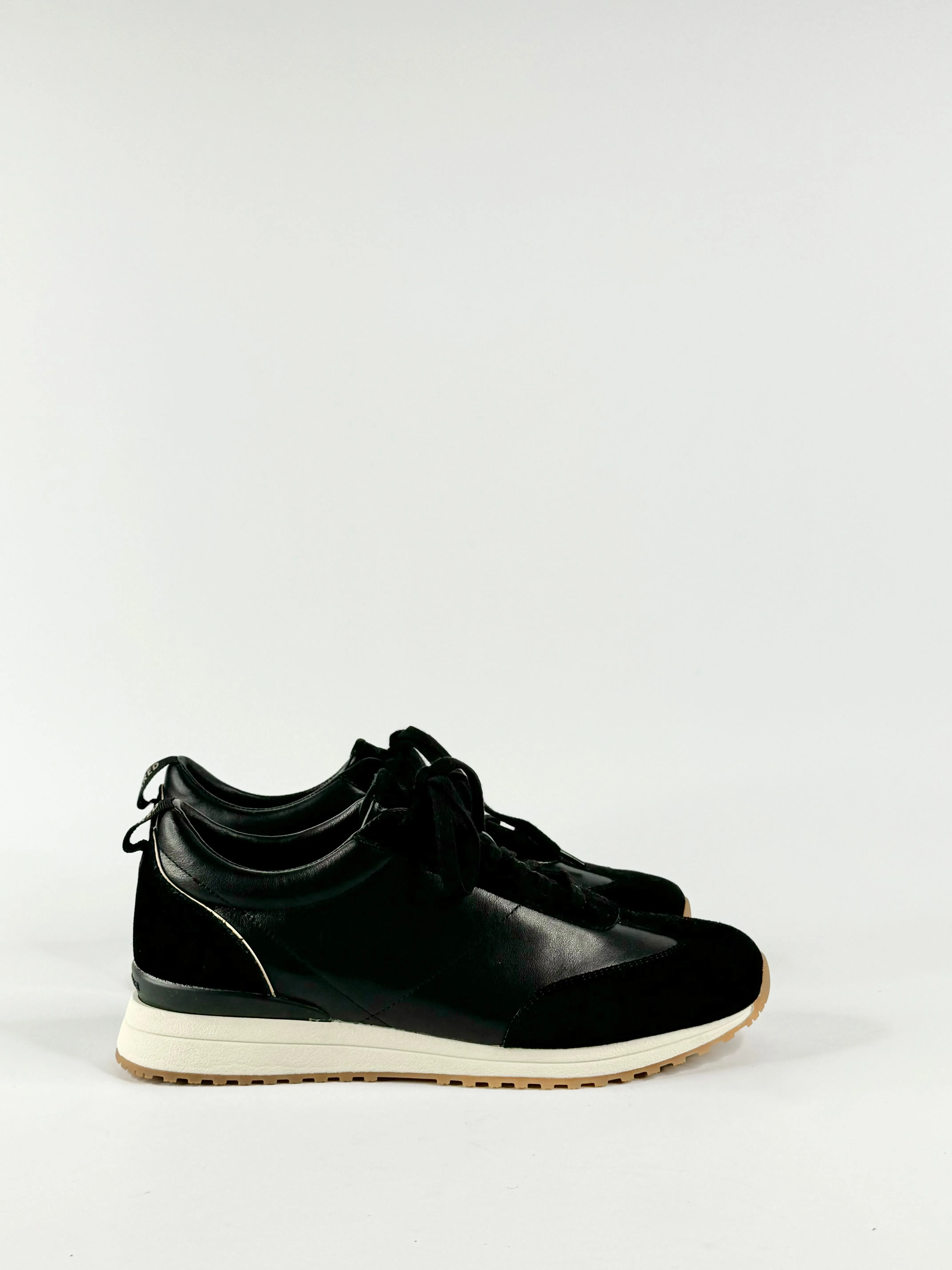 Bared Black 'Saker 2' Leather & Suede Sneaker - EU40
