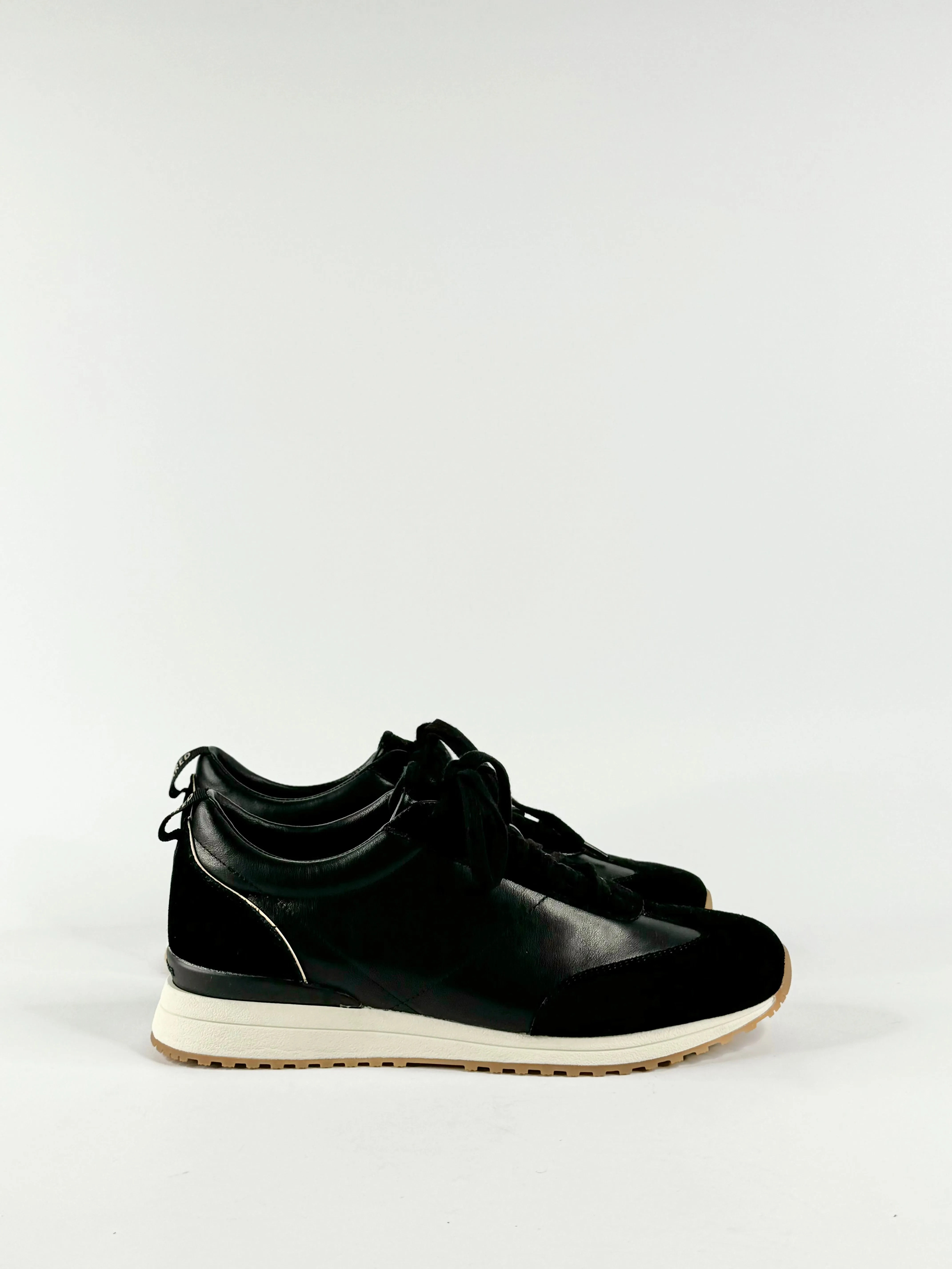Bared Black 'Saker 2' Leather & Suede Sneaker - EU40