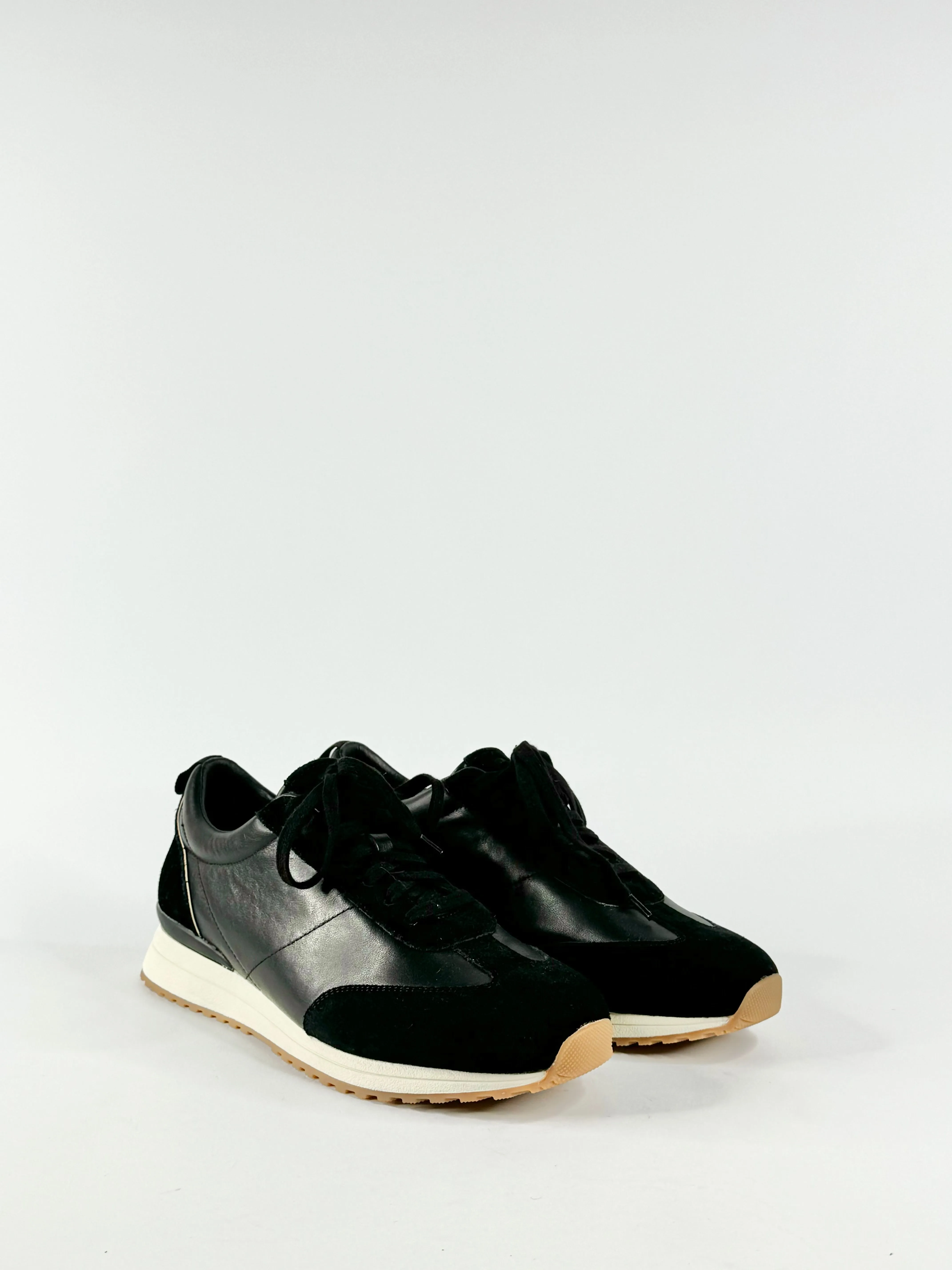 Bared Black 'Saker 2' Leather & Suede Sneaker - EU40
