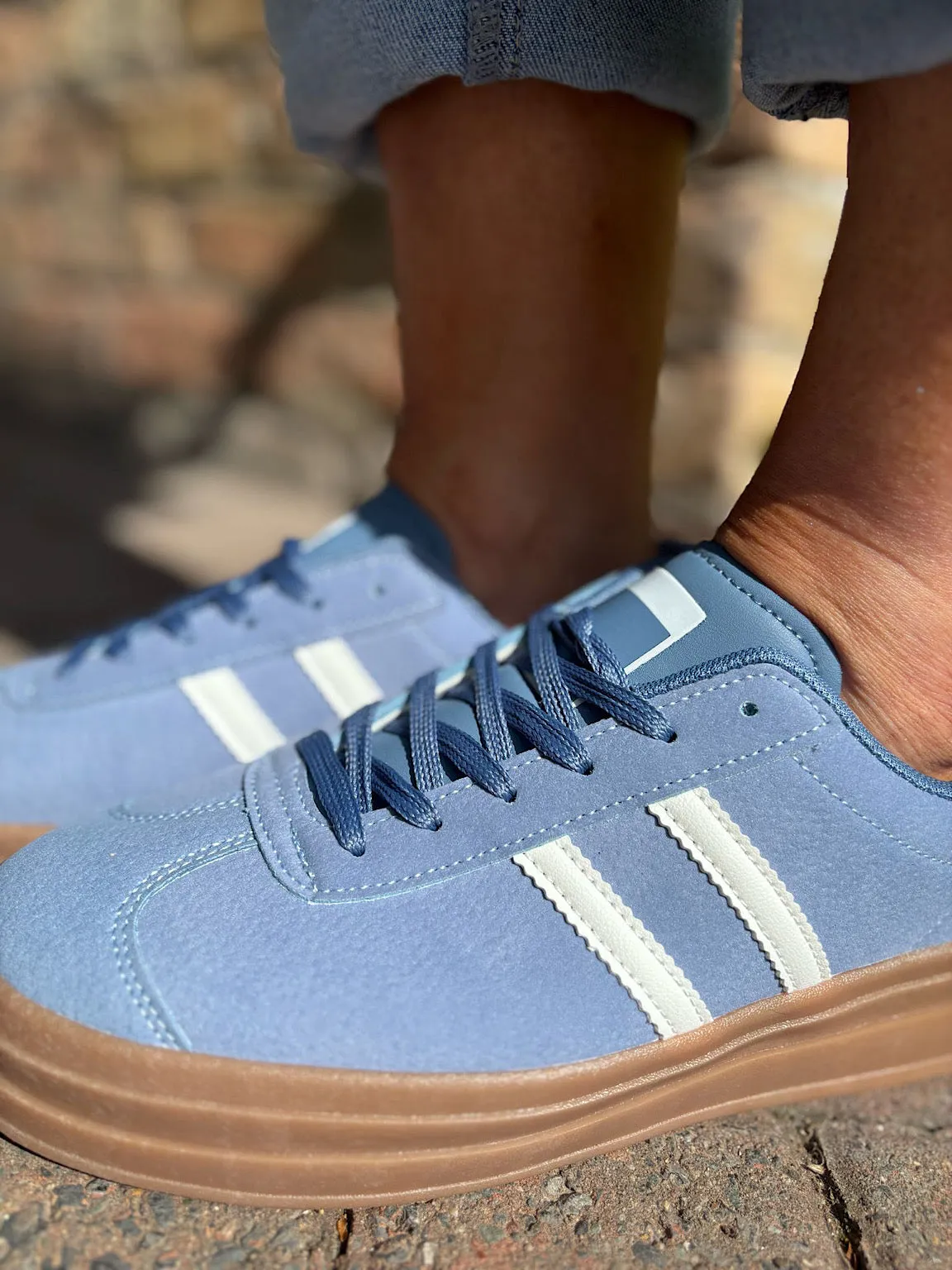Blue Designer Inspired Platform Trainer