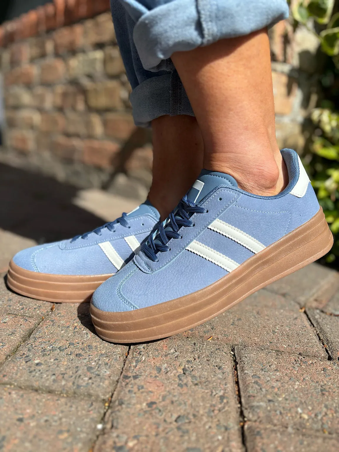 Blue Designer Inspired Platform Trainer