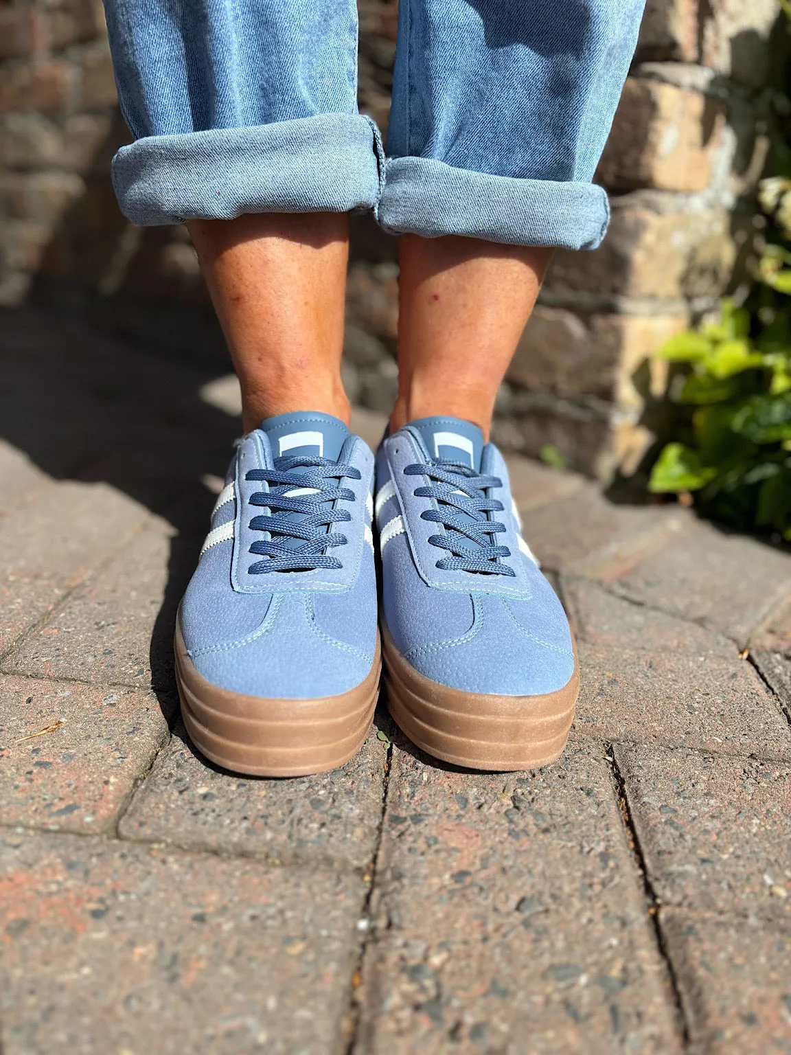 Blue Designer Inspired Platform Trainer
