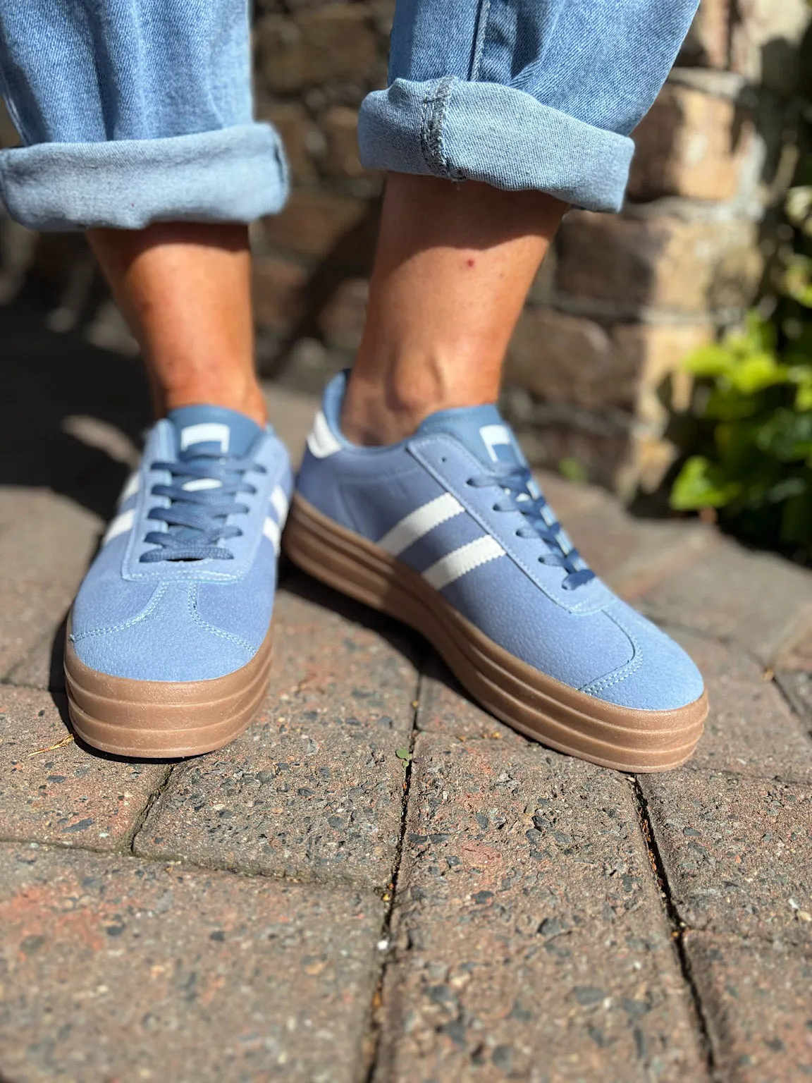 Blue Designer Inspired Platform Trainer