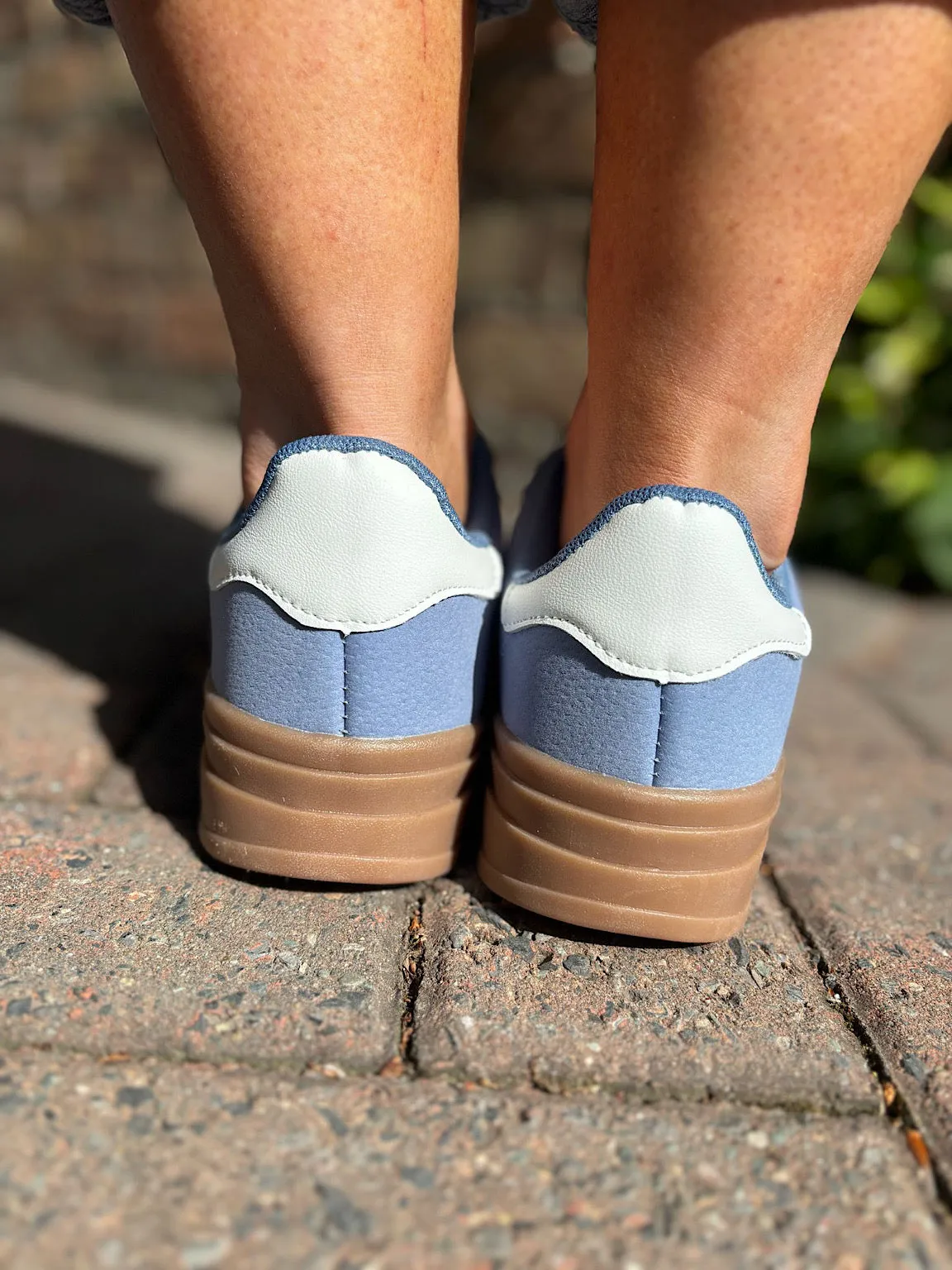 Blue Designer Inspired Platform Trainer
