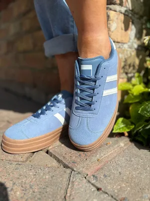 Blue Designer Inspired Platform Trainer