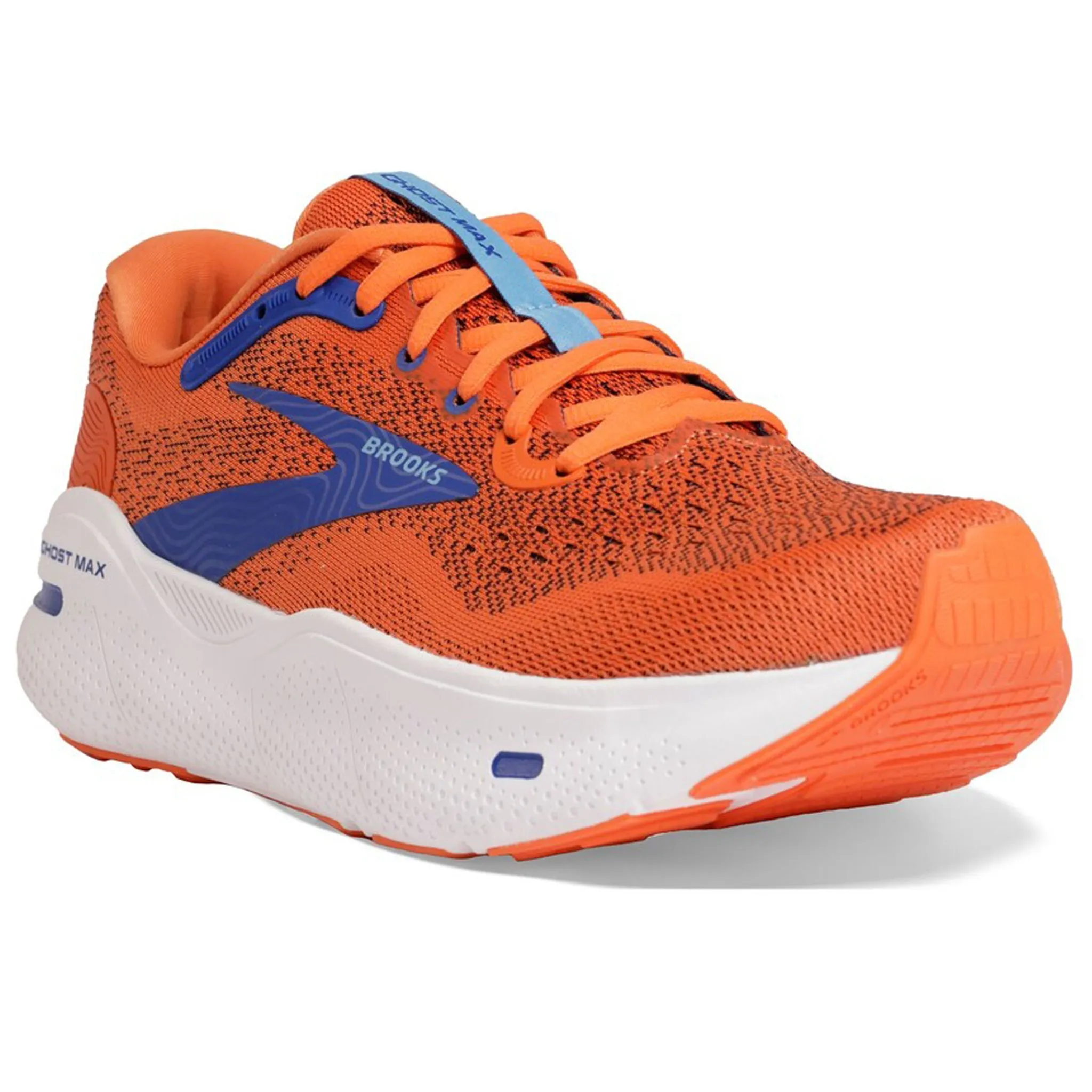 Brooks Ghost Max Men's Orange/Black/Surf The Web