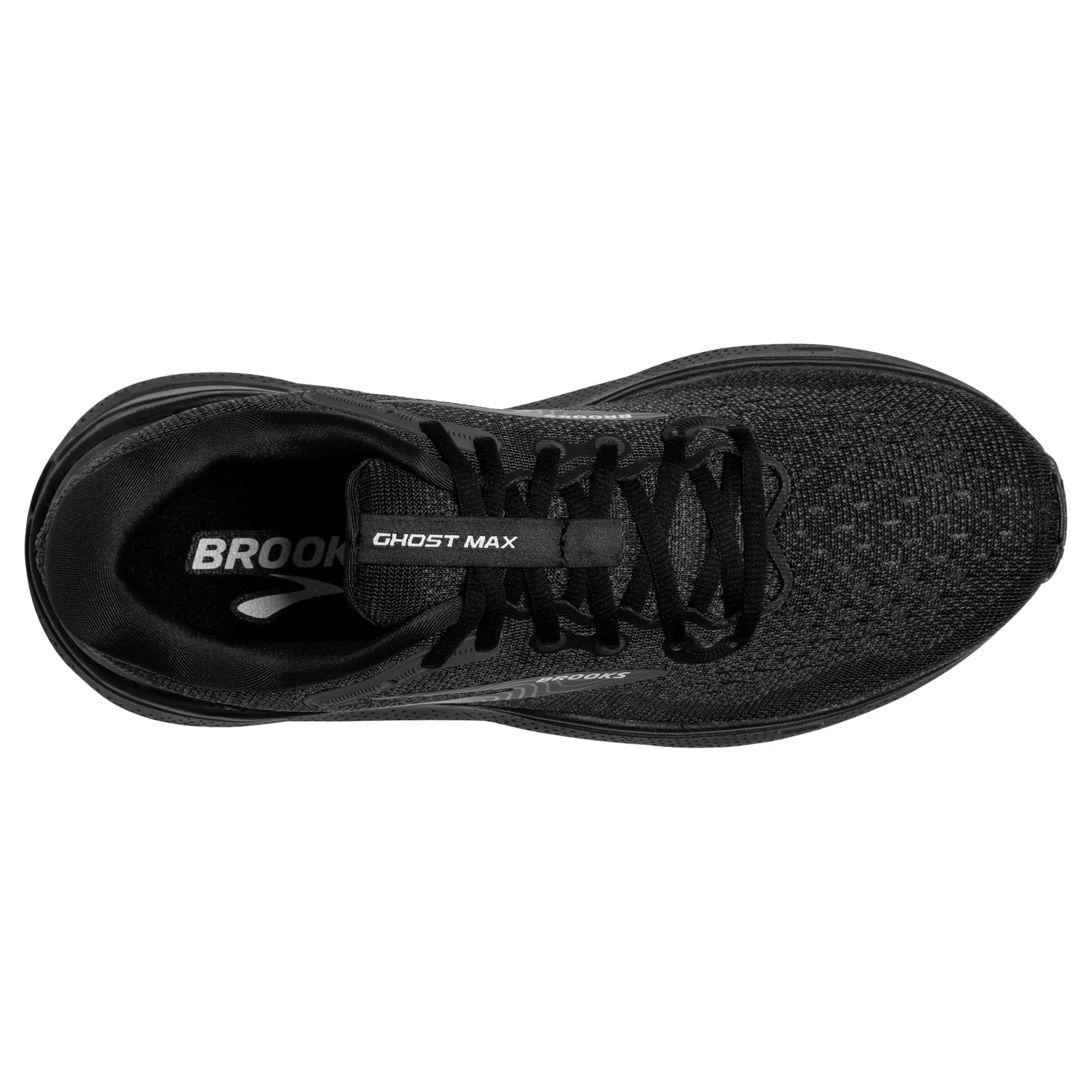 Brooks Mens Ghost Max- Black/Black/Ebony (1104061D020)