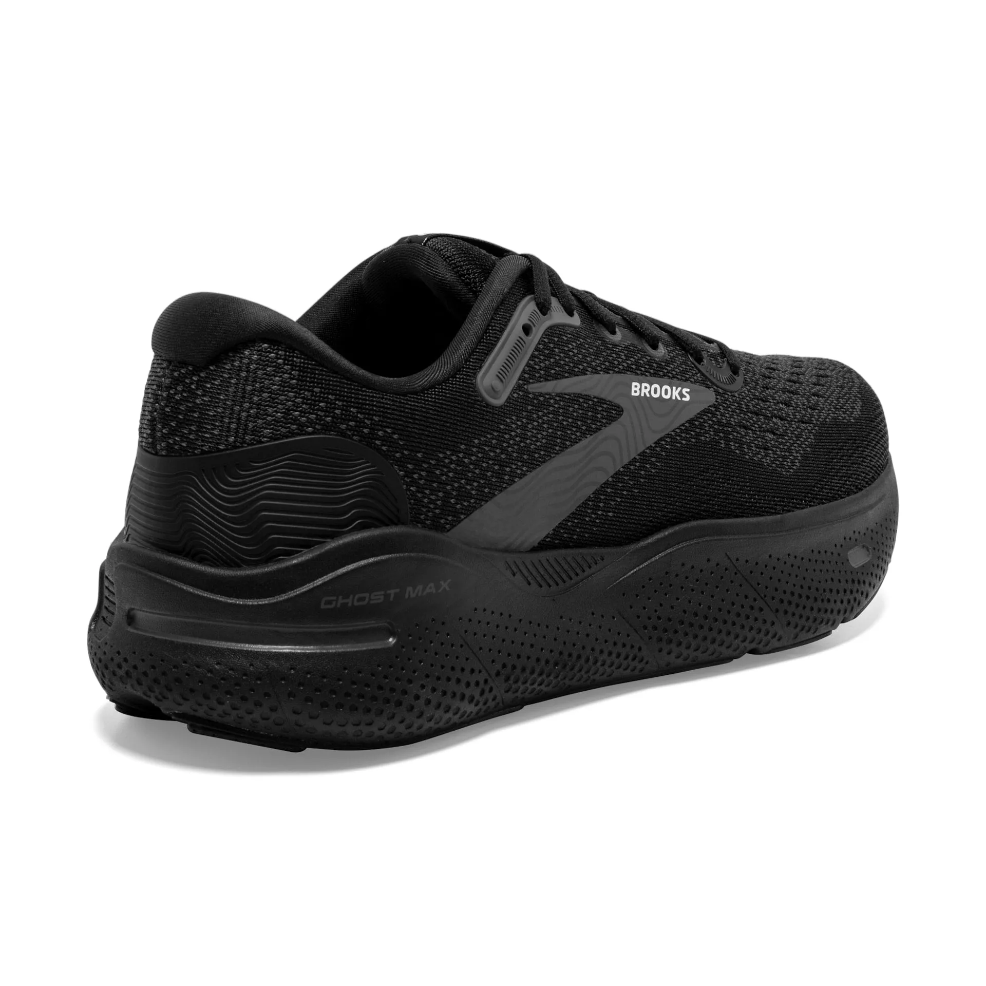 Brooks Mens Ghost Max- Black/Black/Ebony (1104061D020)