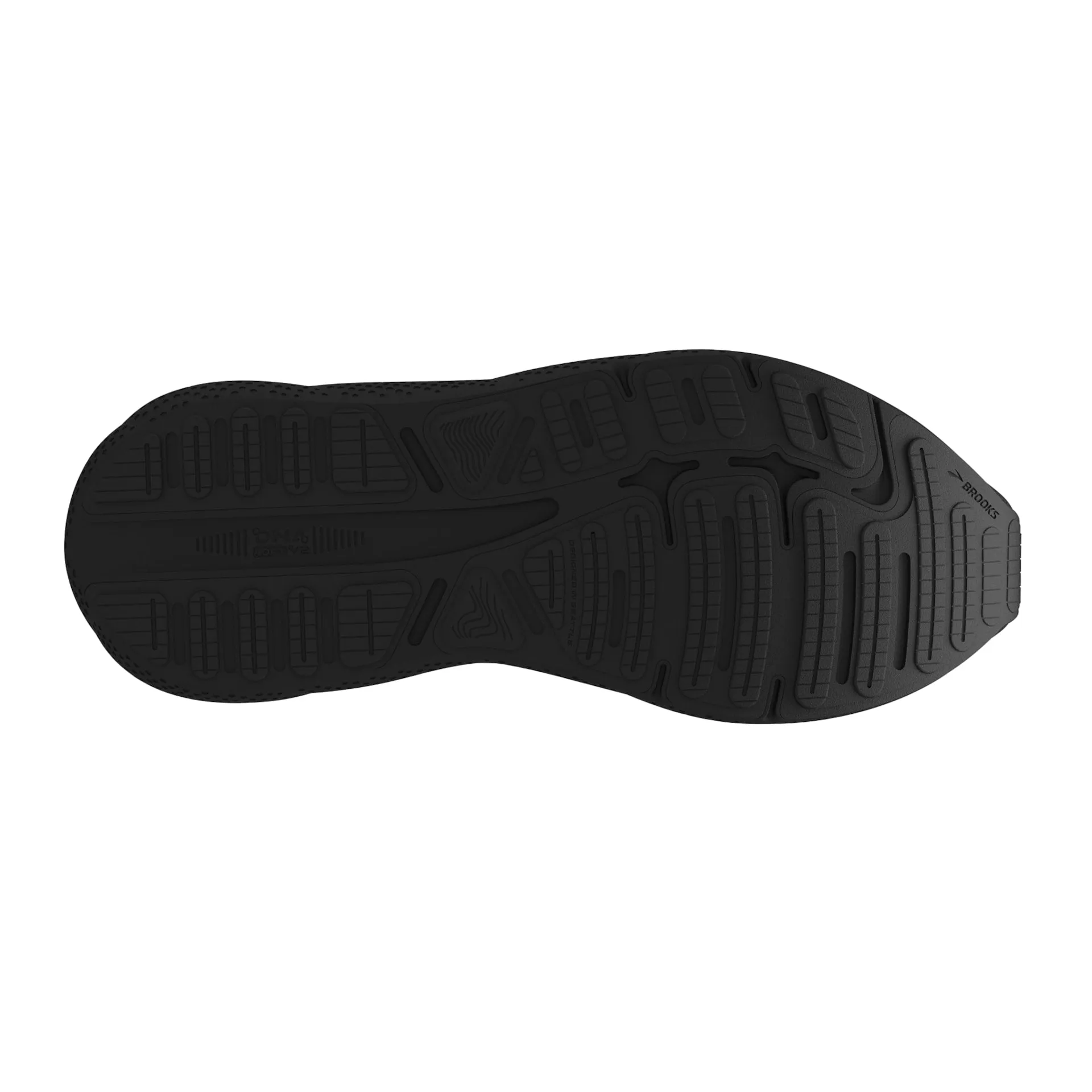 Brooks Mens Ghost Max- Black/Black/Ebony (1104061D020)