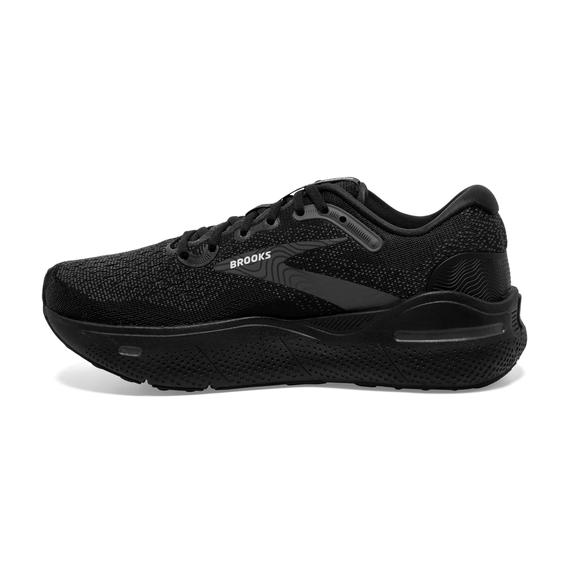 Brooks Mens Ghost Max- Black/Black/Ebony (1104061D020)
