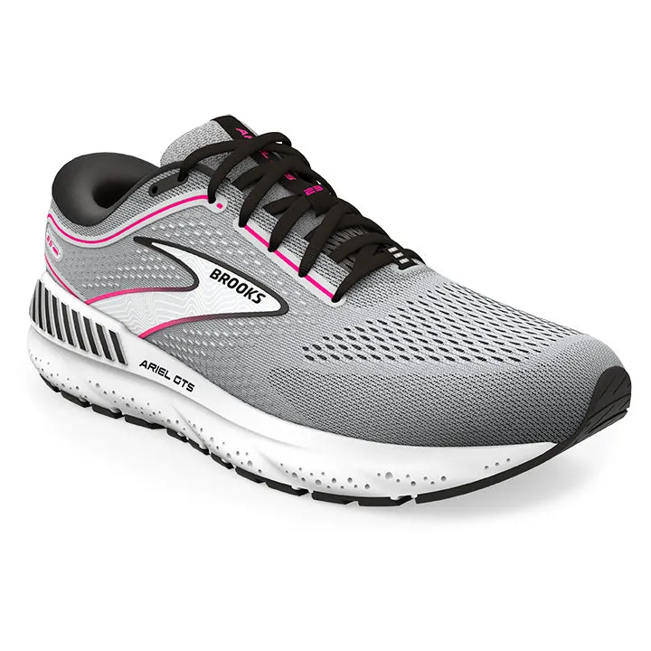 Brooks Womens Ariel GTS 23- Grey/Black/Pink (1203901B078)