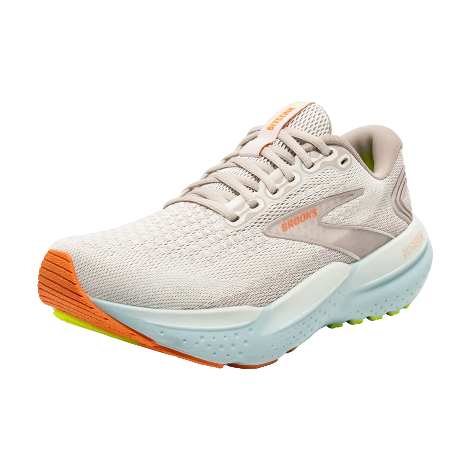 Brooks Women's Glycerin 21 D Width Coconut/Aqua/Autumn Sunset