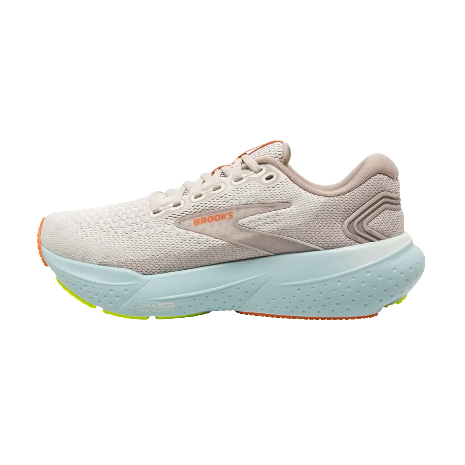 Brooks Women's Glycerin 21 D Width Coconut/Aqua/Autumn Sunset