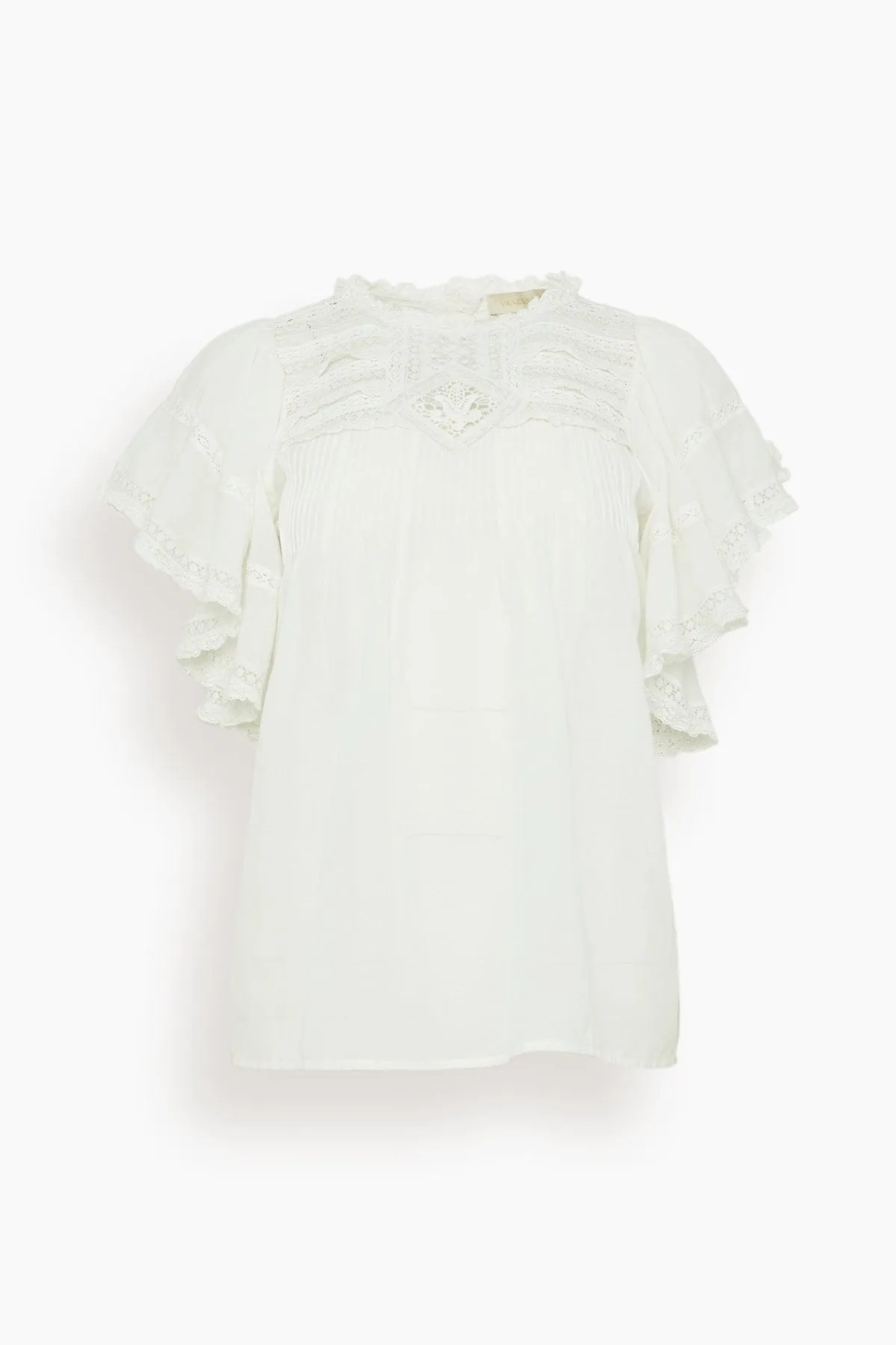 Calisson Blouse in Blanc