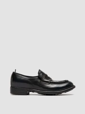 CALIXTE 020 - Navy Leather Loafers