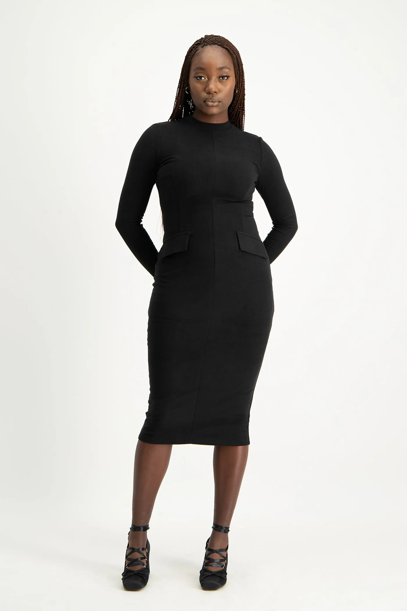 Carmella Long Sleeve Midi Dress