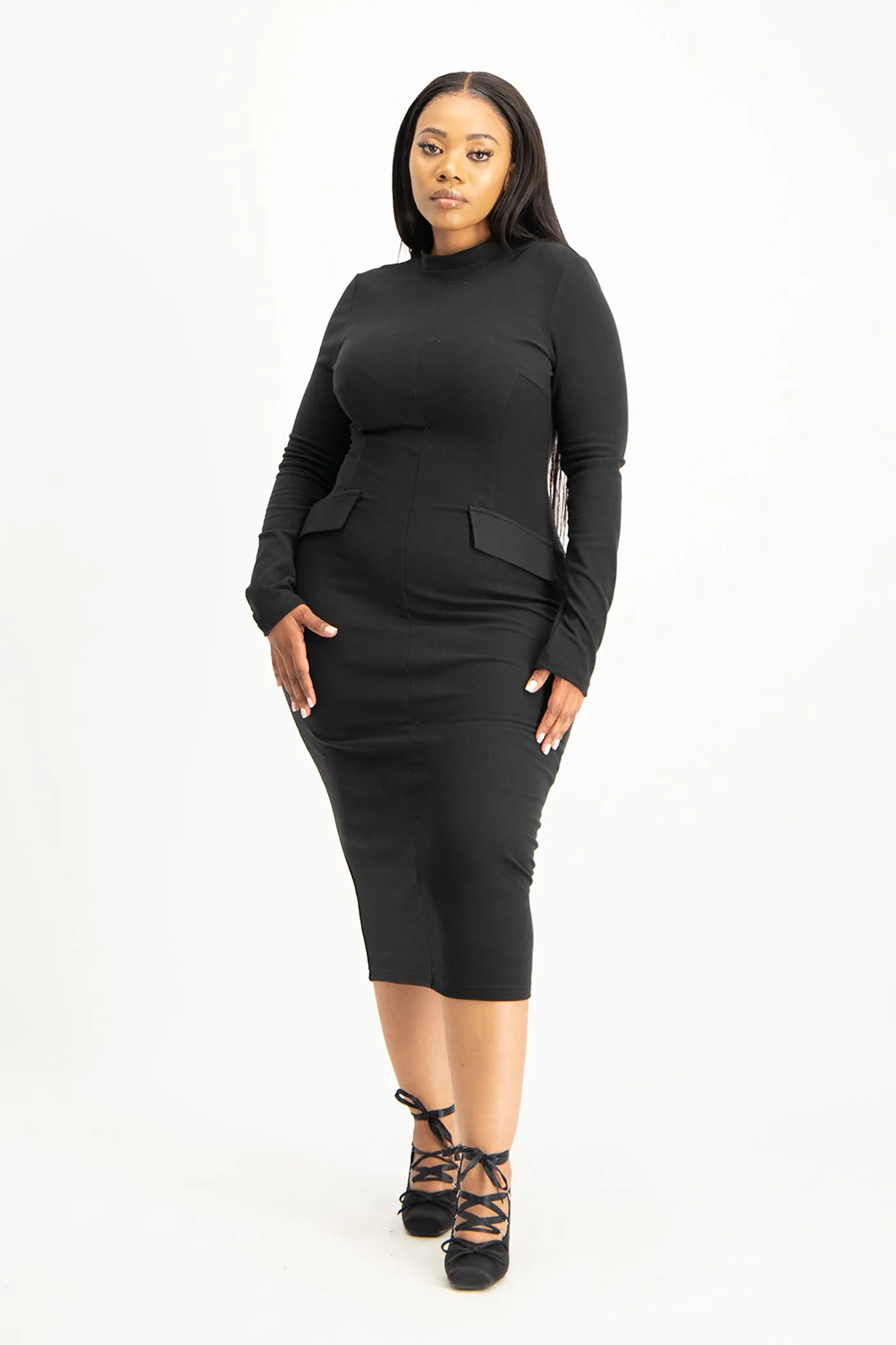 Carmella Long Sleeve Midi Dress