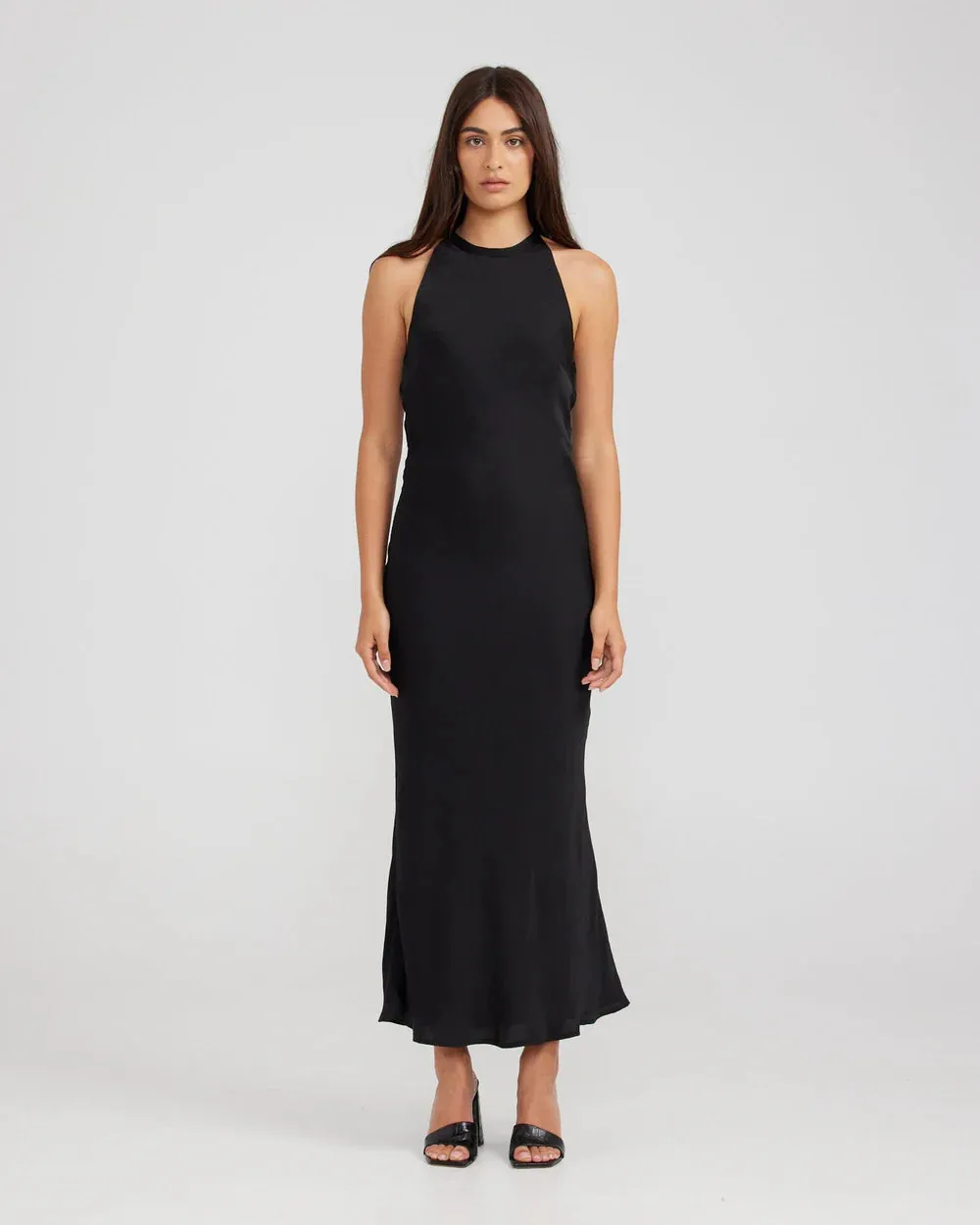 Charlie Holiday Cecilia Midi Dress- Black