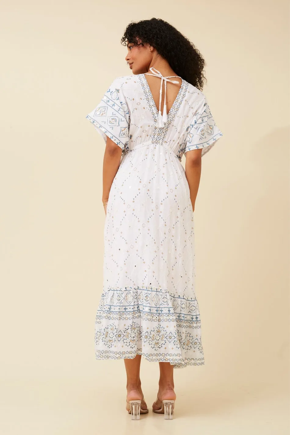 CHRISTINA MIRROR WORK DRESS