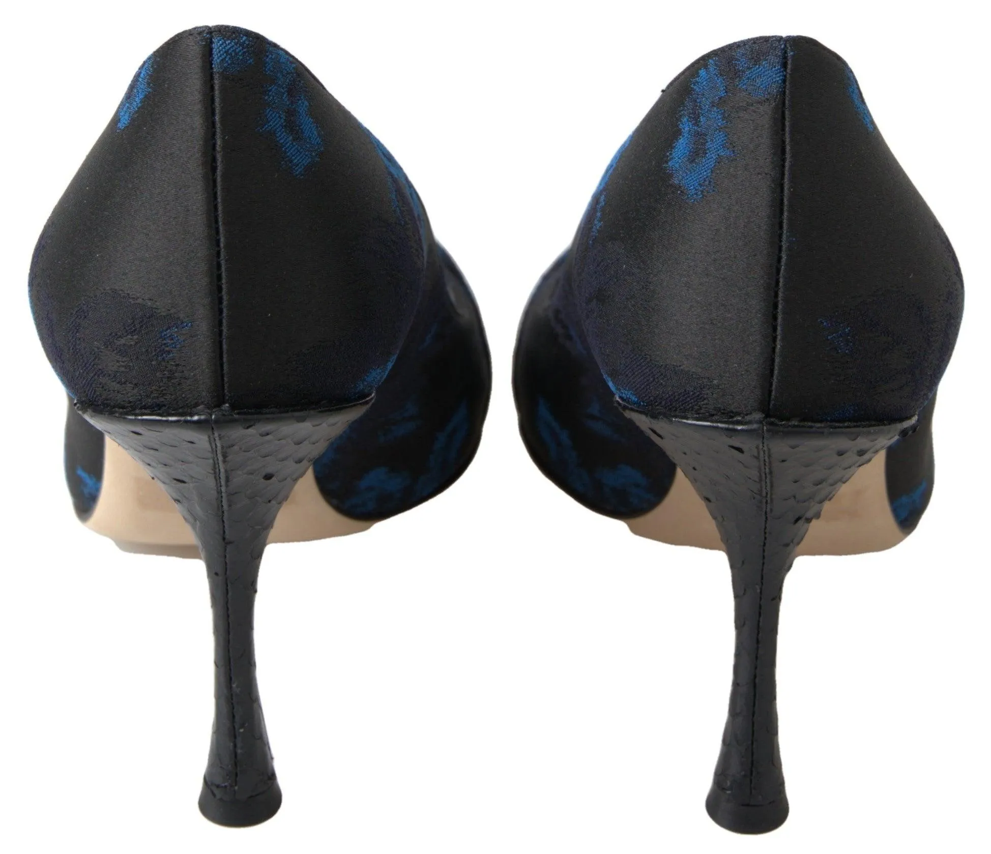 Dolce & Gabbana Elegant Blue Crystal Embellished Pumps