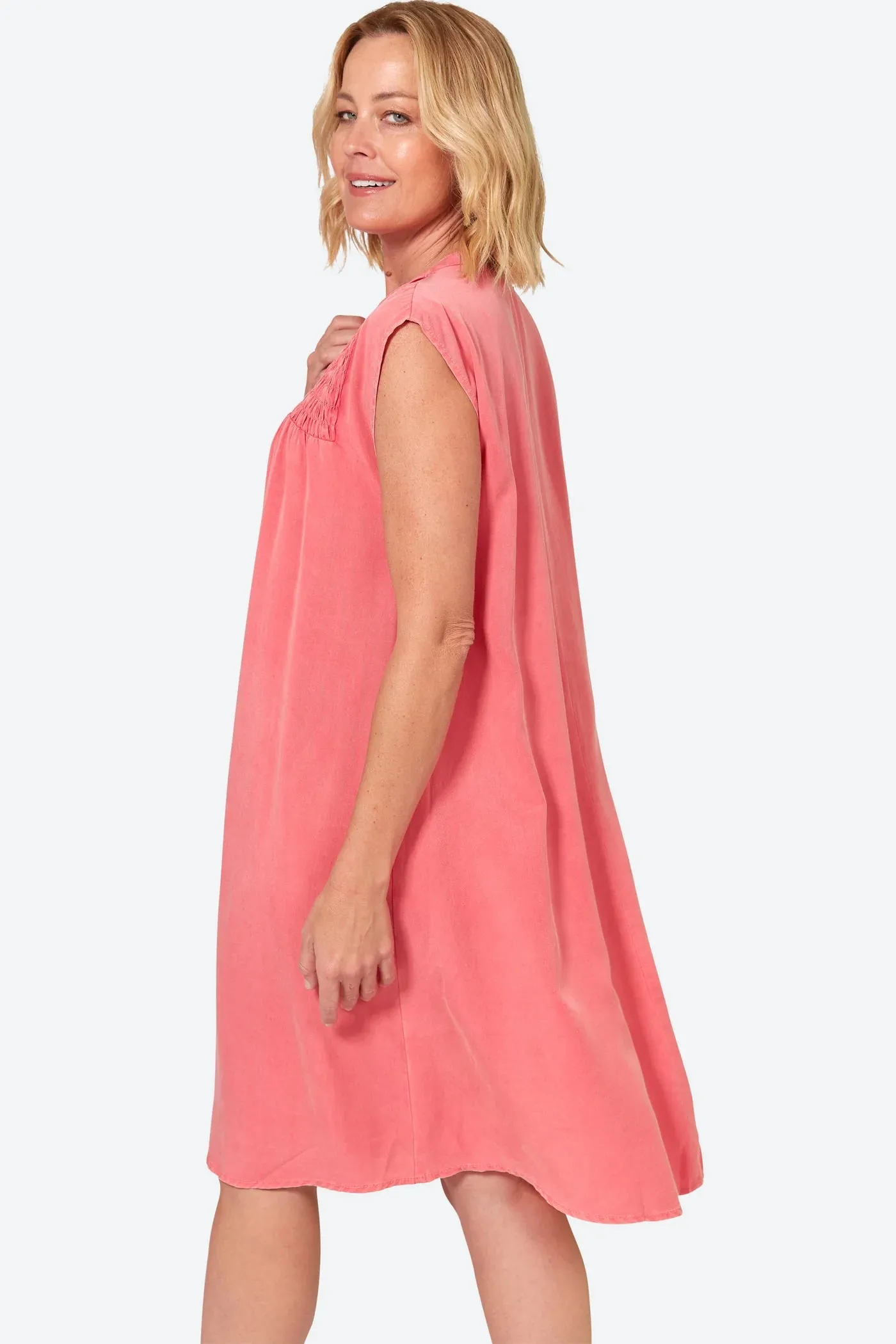 Eb & Ive Elan tencel dress Lychee