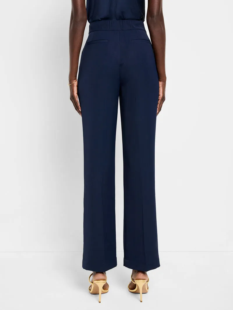Eliot Wide Leg Social Trouser 31 Inch Inseam - Nic & Zoe F241843