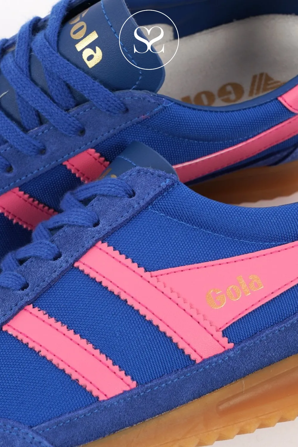 GOLA TORNADO CLB623XK SAPPHIRE/FLURO PINK TRAINERS