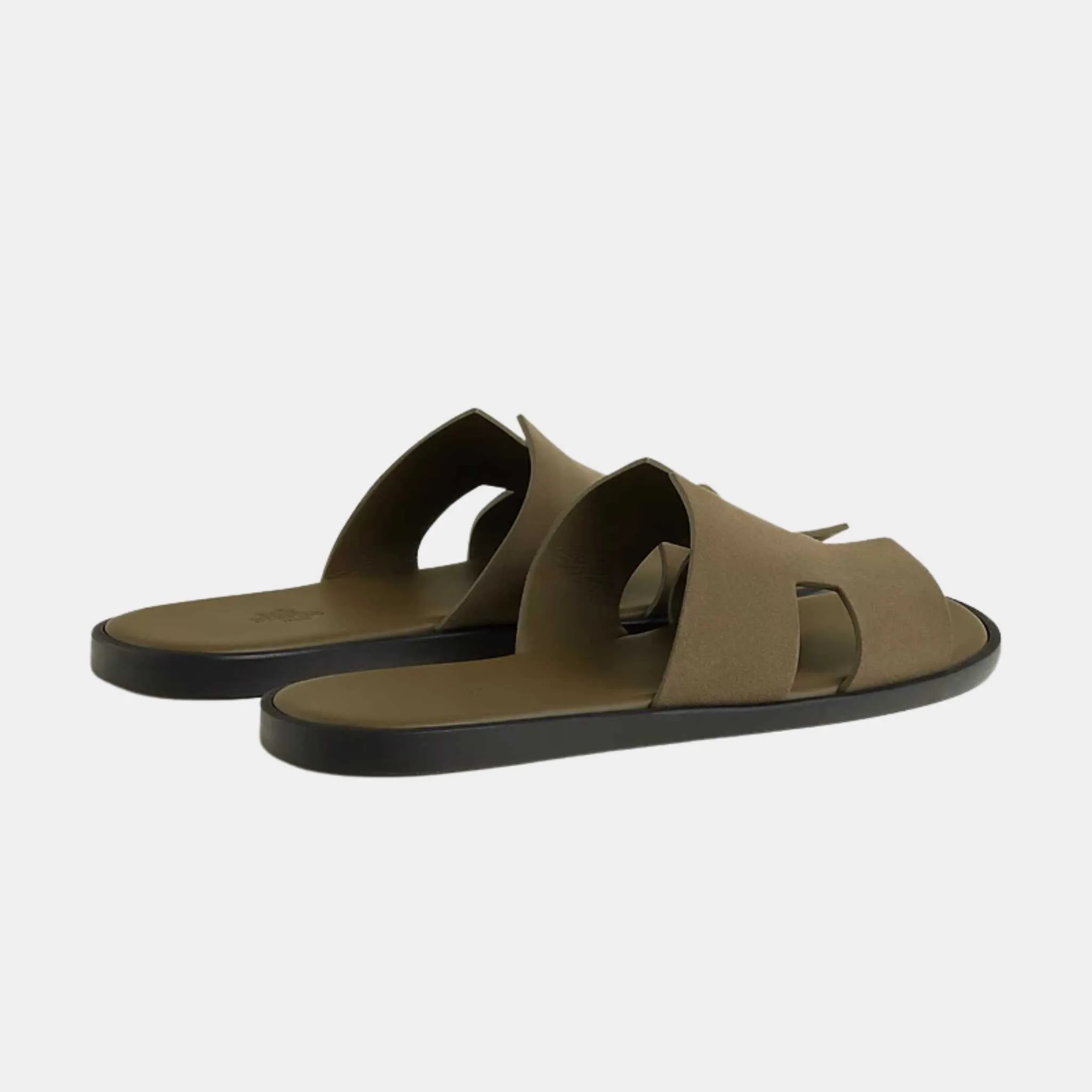 Hermes Izmir Sandals Tundra Green