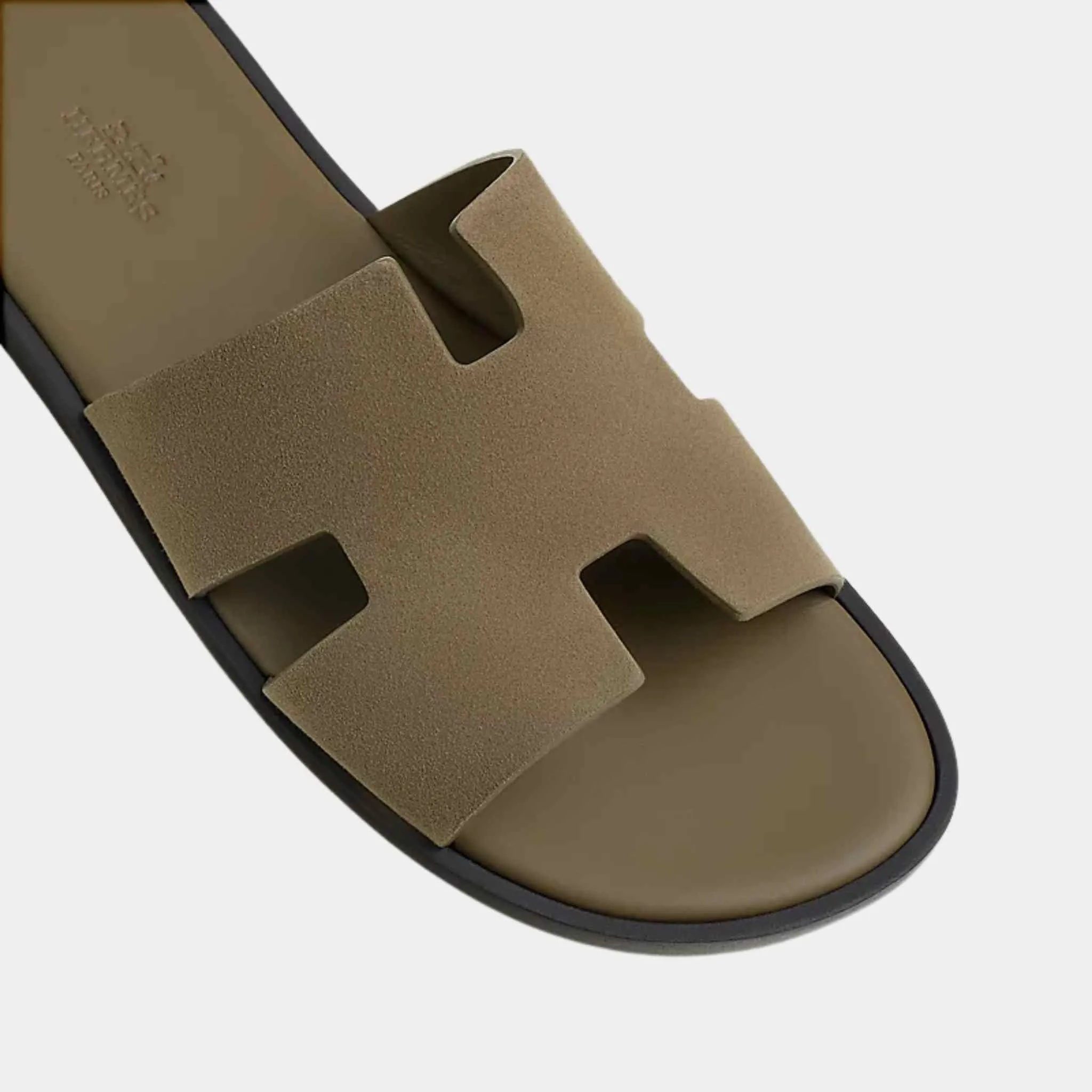 Hermes Izmir Sandals Tundra Green