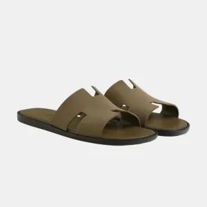 Hermes Izmir Sandals Tundra Green