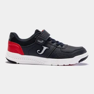 JOMA Harvard Junior Velcro Kids Trainers 2343-NAVY RED