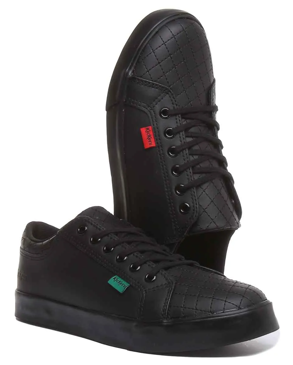 Kickers Tovni Y Quilt In Black Teen Size 3 - 6