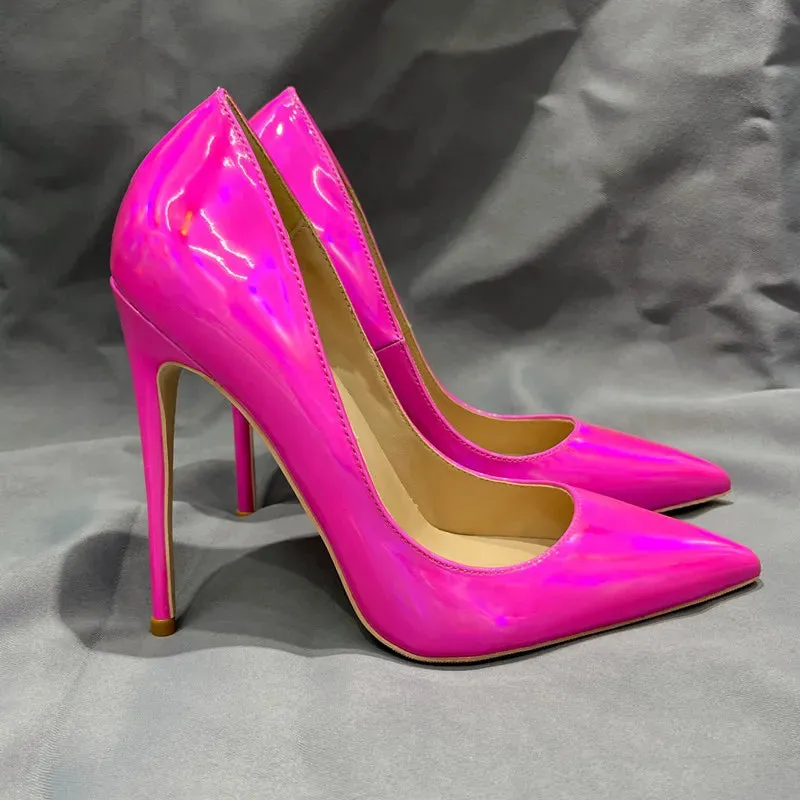 Laser Pink Stiletto Heels