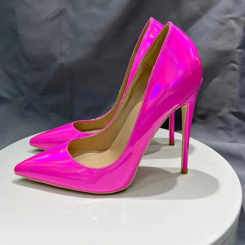 Laser Pink Stiletto Heels