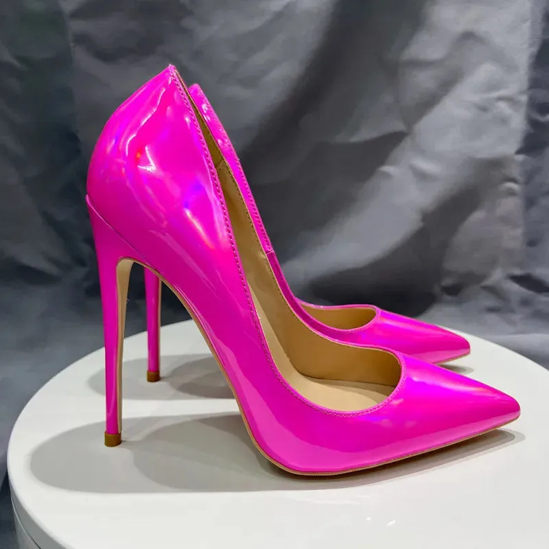 Laser Pink Stiletto Heels