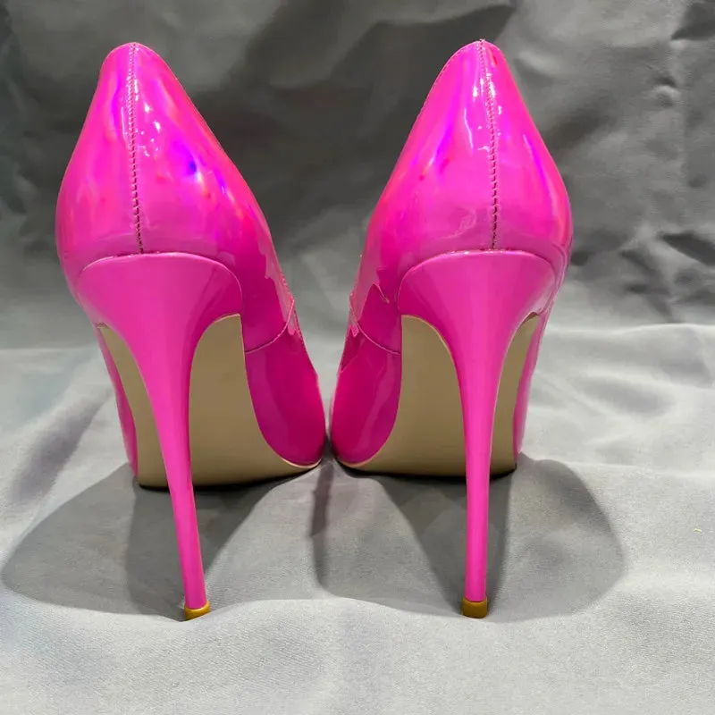 Laser Pink Stiletto Heels
