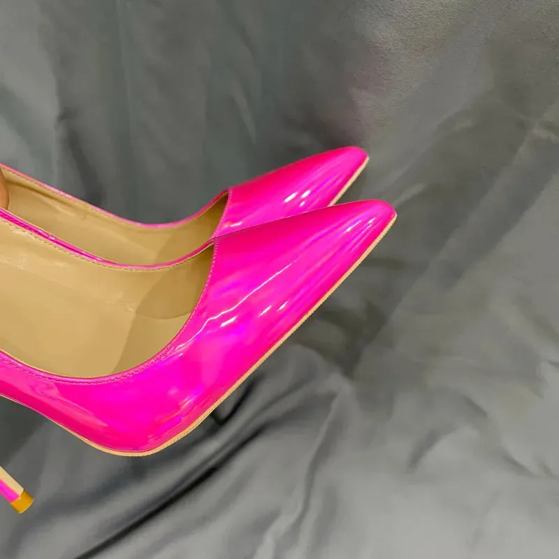 Laser Pink Stiletto Heels