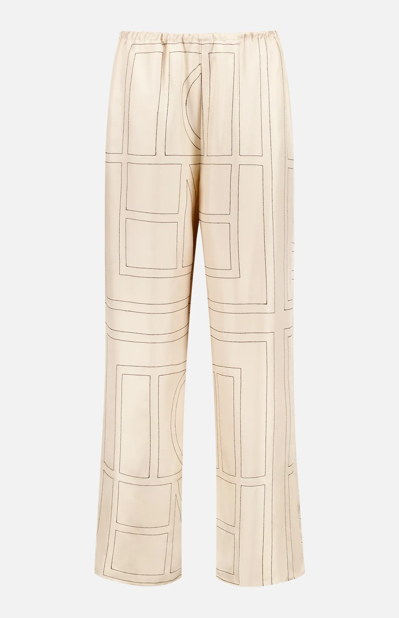 Monogram Silk PJ Bottoms