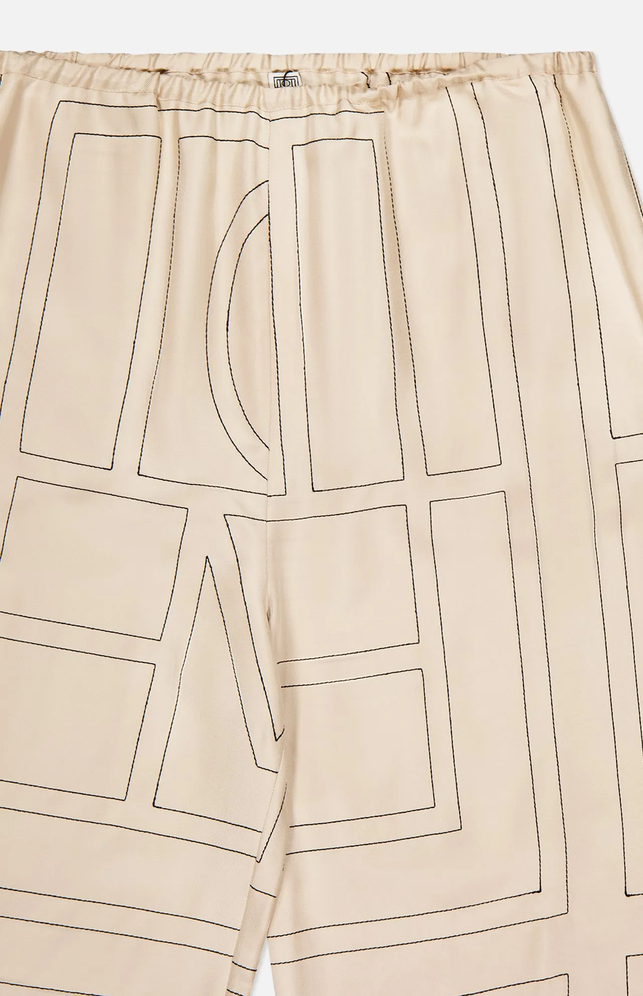 Monogram Silk PJ Bottoms
