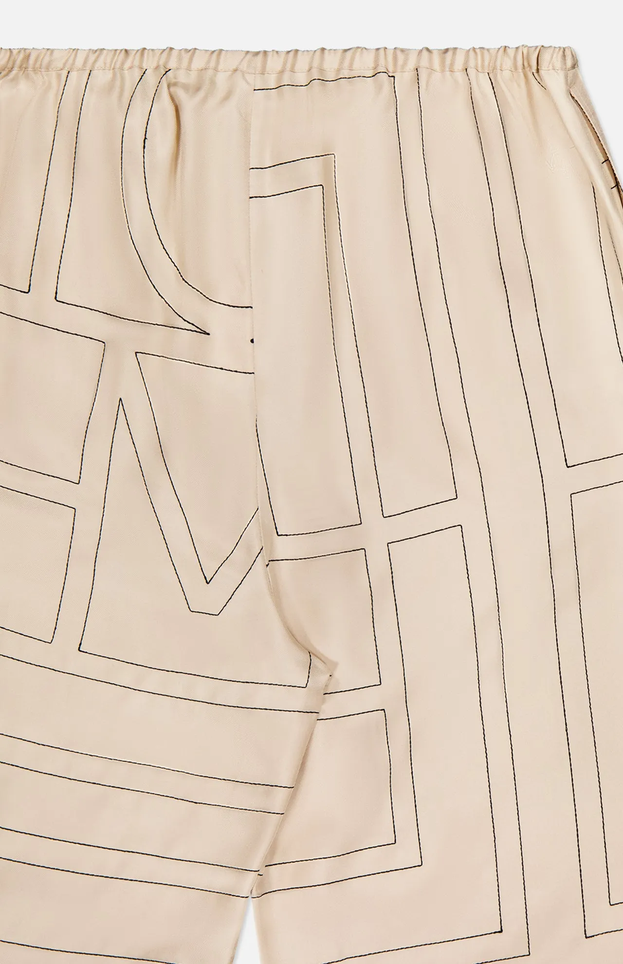 Monogram Silk PJ Bottoms