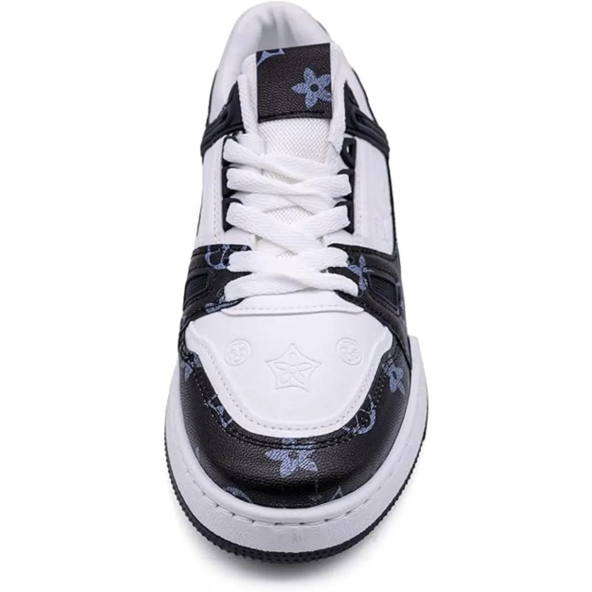 NORA WOMEN'S FASHION LACE-UP TRAINERS WITH FLORAL PATTERN