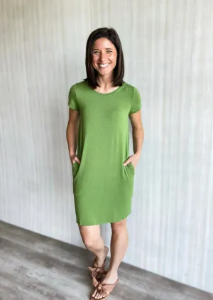 Olive Weekender T-Shirt Dress