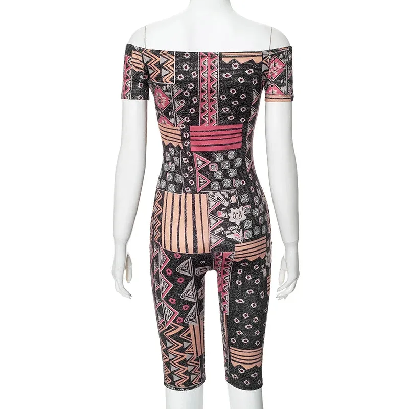 Paisley Off The Shoulder Jumpsuit